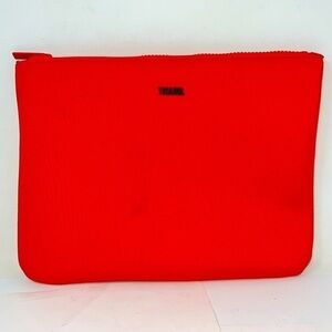 Triangl Bright Orange Neoprene Large Zip Pouch